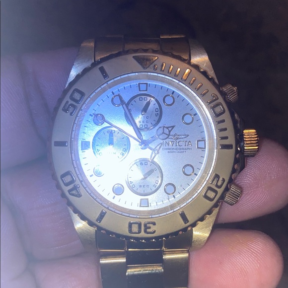 Invicta Gold Chronograph Men's Watch 43 mil fixed - Picture 7 of 7